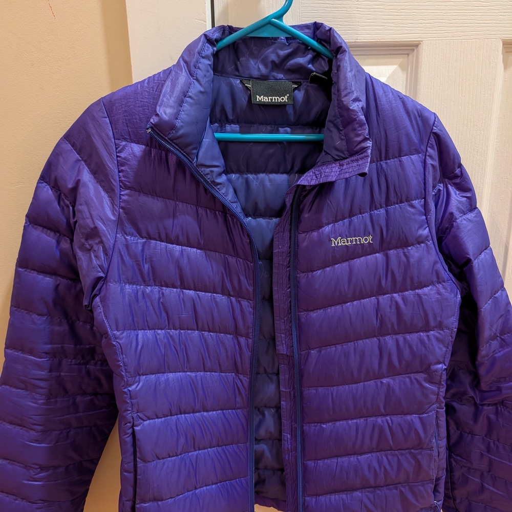 Marmot Purple Puffer Jacket